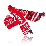 Delta Crimson and Cream Scarf Set